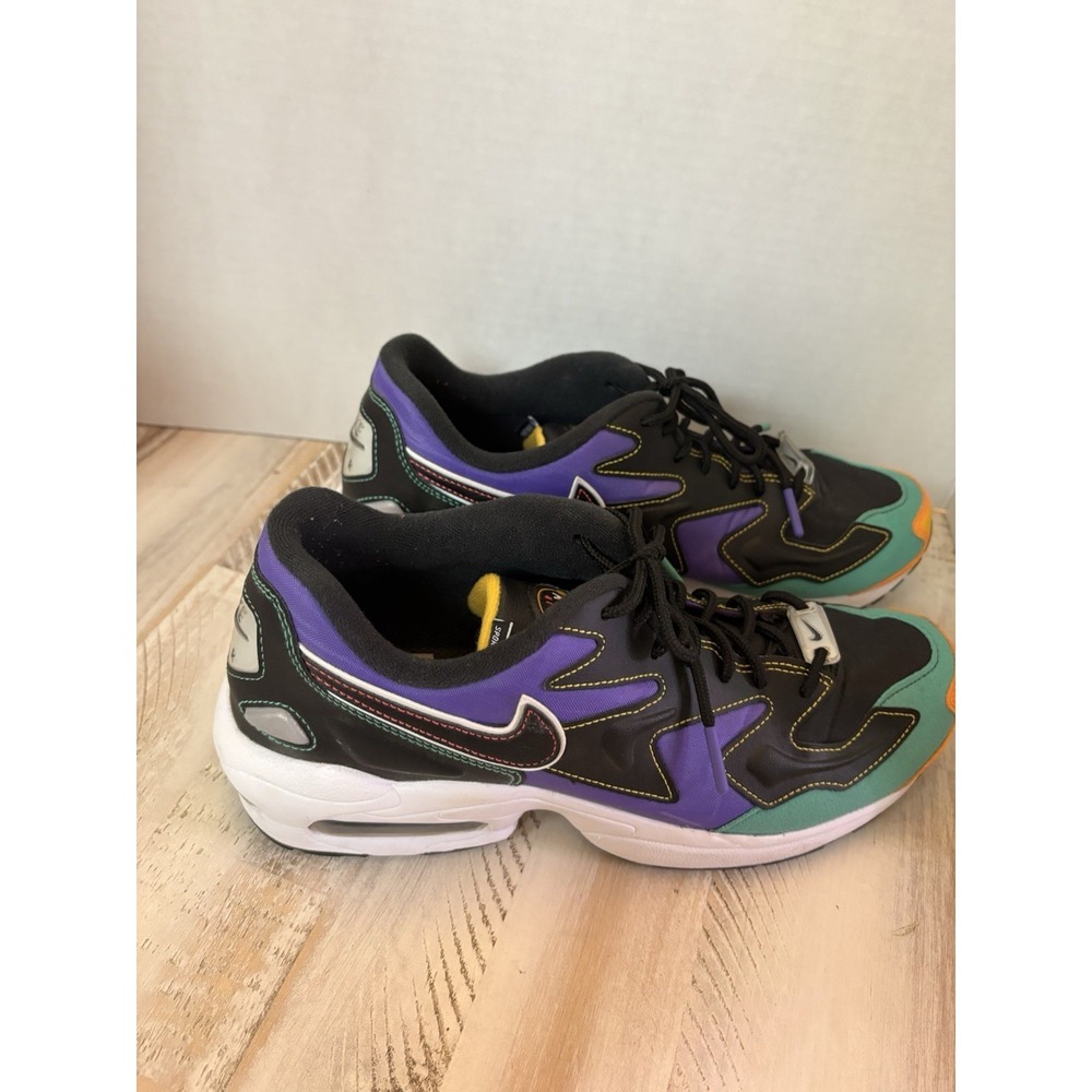 Nike Air Max 2 Light Prm BV0987-023 Black Multi Color Mens Shoes Size 8.5